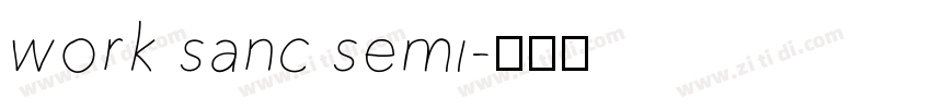 work sanc semi字体转换